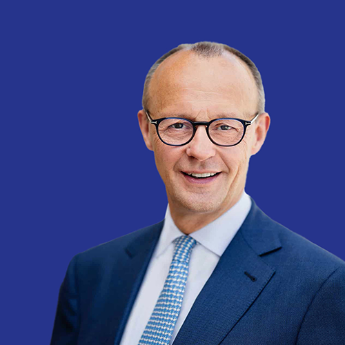 Ein Porträt von Friedrich Merz